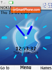 Apple Clock SWF es el tema de pantalla