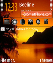 Sunset 05 tema screenshot