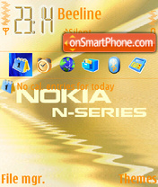 Скриншот темы Nokia N Series 01