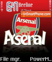 Arsenal tema screenshot