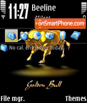 Скриншот темы Golden Bull