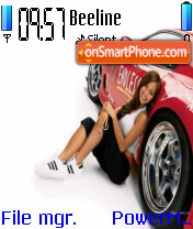 Скриншот темы Cars and girls