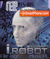 Скриншот темы I, Robot Will Smith