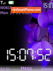 Iris Clock SWF tema screenshot