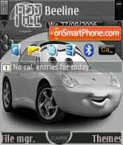 Funny Porsch Cars tema screenshot