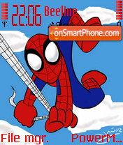 Chibi Spiderman es el tema de pantalla