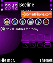 Violet blue 2009 theme screenshot