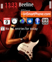 Guitar tema screenshot