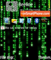 Matrix tema screenshot