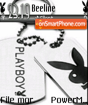 Playboy Black and White theme screenshot