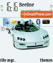 Super Car tema screenshot