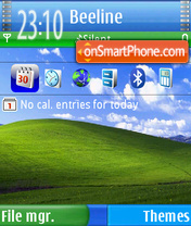 Скриншот темы Nokia xp