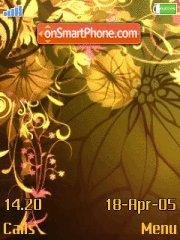 Abstract flower tema screenshot