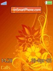 Yellow flower tema screenshot