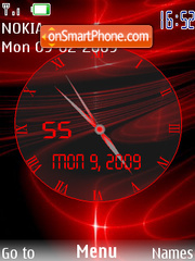 Animated Clock tema screenshot