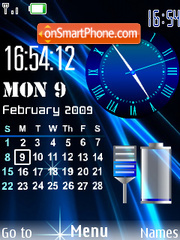 SWF Clock es el tema de pantalla