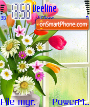 Flowers Beautiful es el tema de pantalla