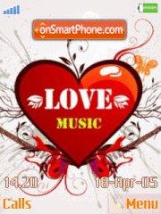 Скриншот темы Love music