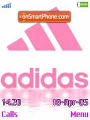 Скриншот темы Adidas Pink