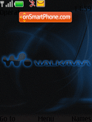 Blue Walkman theme screenshot