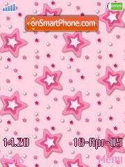 Pink stars theme screenshot
