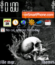 Dark Skull tema screenshot