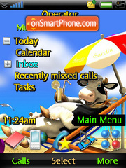 Relaxing cow theme screenshot