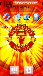 Manchester United 2008 tema screenshot