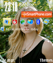 Avril Lavigne 16 theme screenshot