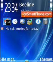 Blue Vista 03 tema screenshot