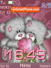 SWF clock Teddy theme screenshot