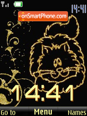 SWF clock cats theme screenshot