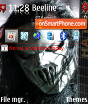 Capture d'écran Slipknot thème