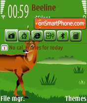 Capture d'écran Deer 01 thème