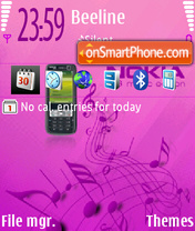 73me Pink tema screenshot