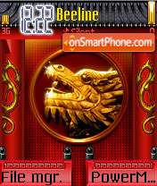 Golden Dragon theme screenshot