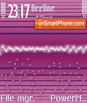 Purple Wave tema screenshot