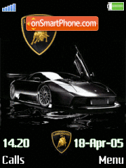 Скриншот темы Animated Lamborghini 01