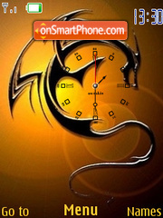 Dragon Clock SWF 01 theme screenshot