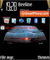 Knight Rider qv tema screenshot