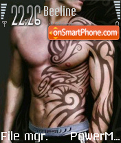 Tattoo Man tema screenshot