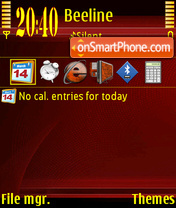 Redgold tema screenshot