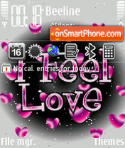 Animated I Feel Love theme screenshot