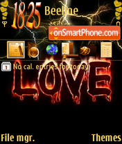 Lightning Love tema screenshot
