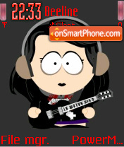 South Park Rocker es el tema de pantalla