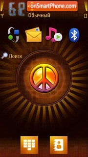 5800 Peace Emblem tema screenshot