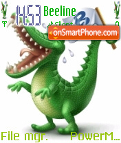 Crocodile Funny and Crazy es el tema de pantalla