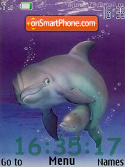 Скриншот темы Dolphins flash 1.1