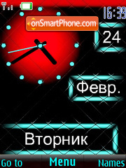 SFW clock analog es el tema de pantalla