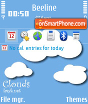 Clouds 02 es el tema de pantalla